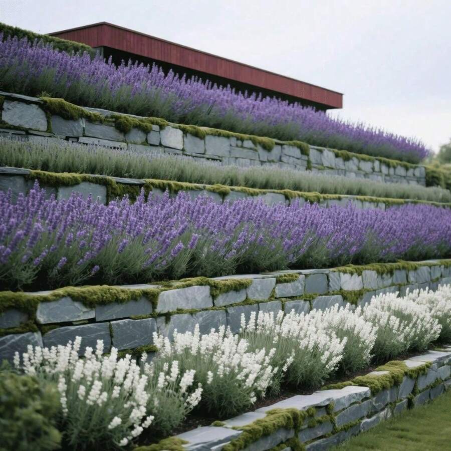 For Garden Planting Straight Stems 100 Pcs Lavender Shrub Seeds Aromatic Flower Seeds Rich Landscape Layers When Blooming