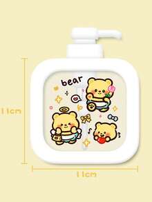 1 件多用途挤压式分配瓶，可爱卡通印花设计，适用于旅行洗衣液/手洗（双面印花） - 彩色 - 查看 6