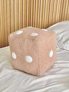 1pc Soft Decorative Dice Throw Pillow, 7.87*7.87 Inches, Decorative Cushion Cover, Suitable For Living Room Bedroom Sofa, Home Decor, Removable Gifts Birthday Graduation School Decor School Surprise Dormitory Decor Back To School Room Decor School Supplies