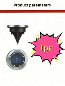 1/4/12 Stücke Solar Bodenleuchten - Wasserdichte Außen Landschaftsbeleuchtung für Weg, Garten, Rasen und Gehwege Heim-Dekoration - 8 LEDs Solar-Diskleuchten