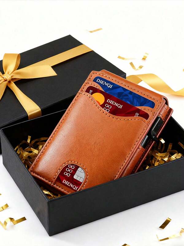 Cartera de fibra de carbono con protección RFID para tarjetas de crédito, billetera delgada y minimalista para hombres, antirobos, estuche para tarjetas bancarias y dinero, adecuado para adolescentes, uso casual, al aire libre, viajes, regalos de graduación o accesorios de vestir para cumpleaños