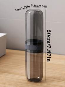 Cốc đựng bàn chải đánh răng, giá đỡ bàn chải đánh răng có nắp đậy, hộp đựng bàn chải đánh răng trong suốt, đựng kem đánh răng di động, cốc rửa mặt khi đi du lịch, phụ kiện du lịch thiết yếu cho chuyến cắm trại, công tác, trở lại trường, về nhà - Nhiều màu - Xem 5