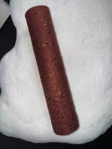 4.8Yards 10inch Glitter Tulle Fabric Rolls, Sparkling Spool Ribbon Sequin Netting For Tutu Skirt Gift Wrapping Bow Ribbon Wedding Party Decoration ,The Background To The Party. Decorations For Christmas,Halloween, Valentine's Day And New Year,Glitter Tulle Roll Soft Tulle Ribbon For Party Decoration DIY Crafts Tutu Skirt Accessories Wedding Backdrop Stage Decoration Sewing Mesh - Brown - View 3