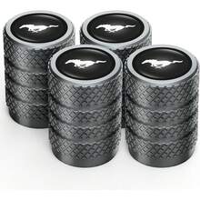 nuevoTapones de válvula de neumático, tapas de vástago de válvula para Mustang Snake Speedstar Evos Everest GT Shelby Mach-E Grand C-MAX Falcon Figo, tapas de aleación para neumáticos resistentes a la - Ajuste-zvz3 - Ver 7