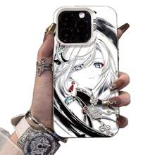Funda de Teléfono Compatible con iPhone 16 Pro Max, Pintura de Tinta , Personalizada para Apple 15 Plus, Creativa para 14, 13/12/11 - Negro - Ver 3