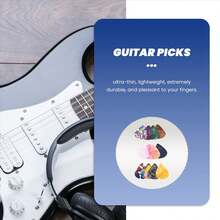 60 Pack Abstract Art Colorful Guitar Picks, Guitar Gift For Bass, Electric & Acoustic Guitars Includes 0.46mm, 0.71mm, 0.96mm - 彩色 - 查看 2