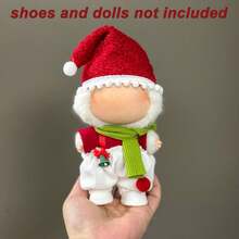 6.69-Inch Christmas Doll Clothes, Compatible With Labubu,1sets Of Decoration - Fashionable Headwear, Clothing And Pants Or Skirt Set, Suitable For 6.69-Inch Dolls, Cute BuLabu Christmas Accessories, For Play And Display (Shoes And Dolls Not Included) - Multicolor - View 19