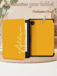 Customizable E-Book Cover, Can Print Name, Compatible With Clara Colour, Kindle (11th Gen) 2022 Release/Paperwhite 6, Kindle (10th Gen) 2019 Release, Kindle Accessories, Kindle Protective Case, Auto Sleep/Wake Function, Comfortable Leather Material, Magnetic Design, Anti-Drop, Suitable As Birthday/Holiday Gift - Multicolor - View 8