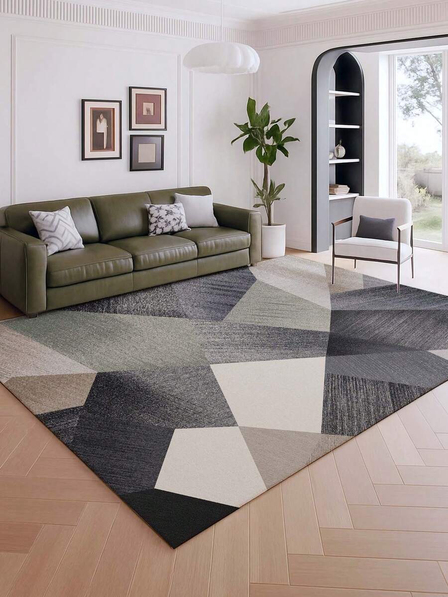 奢华时尚风格室内装饰大地毯，珍珠绒材质，底部可水洗，适用于客厅、沙发、卧室、床边防滑垫、餐厅厨房、办公椅垫、玄关门垫、户外野餐垫、户外露营毯。 - 多色(1) - 查看 1