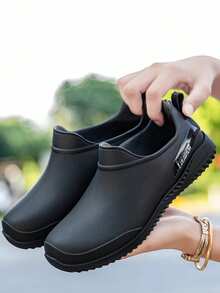 New Women's Rain Boots, Low-Top Fashion Rain Shoes, Non-Slip For Kitchen Work, Outdoor Washing, Camping, Fishing, Waterproof Shoes For Rainy Days, Beach, Outdoor, PVC Plastic Household Rain Boots, Work Shoes