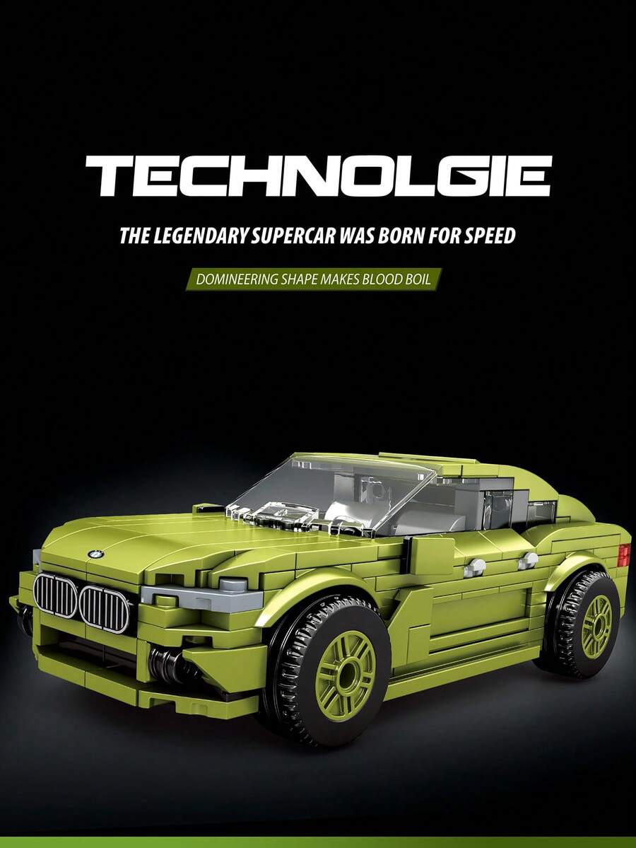 Juguetes de modelo de coche de carreras, juguetes de bloques de construcción, coches deportivos de bloques de construcción, serie de coches deportivos, adecuados para adultos, modelos de coches de bloques de construcción a escala 1:14 para adultos, modelos de colección y exhibición para aficionados, coches de juguete, ideal como regalo para cumpleaños, Halloween y Navidad, para coleccionar y decorar el hogar.