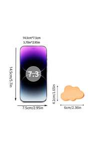 4/6/8个波西米亚风格梳妆台旋钮，天然榉木抽屉拉手，云朵形木质梳妆台把手，配有两种不同尺寸的螺丝，适用于橱柜、家具、抽屉（木工工艺可能略有差异，表面可能略显粗糙） - 米色 - 查看 3