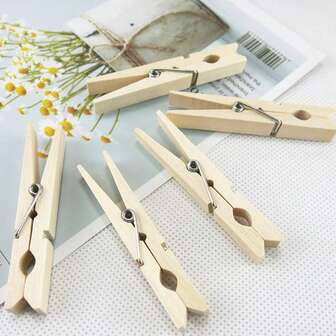 7.2厘米天然木质照片夹，DIY照片墙装饰，晾衣绳夹，木制工艺品