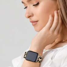 Silikonowy pasek kompatybilny z paskiem 38 mm 40 mm 41 mm 42 44 45 46 mm 49 mm Bransoleta w panterkę do serii Ultra 11/10/9/SE/8/7/6/5/4/3/2/1