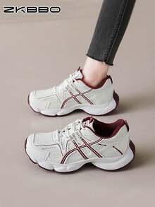 ZKBBO 女士舒适简约圆头休闲运动鞋，适合健身、跑步、运动、网球等四季穿着