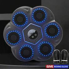 2025 New Adult Music Boxing Machine, Smart Bluetooth Boxing Machine, Wall-Mounted Music With Boxing Gloves, Home Workout With LED Display, Indoor And Gym Music Punching Bag - Multicolor - View 8
