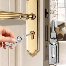 Stainless Steel Key Decoder 2 In 1 Precision Hook & Pick SS001 Lock Decoder O-Ring Pickup Maintenance Hand Kit Joint Press Kit Box Gear Wrench Trucking Repair Tool Car Accessories Cobalt Impact Hex Head Allen Set - 1 - 查看 3