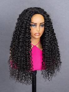 OQ Hair 3 In 1 Half Wig Seamless Flip Wig Water Wave Human Hair No Glue No Lace Wig Half Wig 180% Density 14-16 Bob Inch 18-28 Inch Long Hair Natural Black Travel Essential Beginner Friendly Frontal Human Hair Real Human Hair Wigs Wear And Go Glueless Wig Human Hair Free Gifts Free Shipping Halloween Costumes Human Hair Wigs Halloween Travel Essentials Y2K Turn Up Baddie Holiday Vacation For Women - S1 - View 6