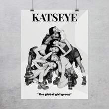 1 件无框 KATSEYE 艺术印刷全球女子组合海报卧室装饰帆布墙艺术现代音乐海报客厅卧室宿舍房间装饰海报时髦海报房间装饰卧室墙壁印刷品 Kpop 女子组合海报全球音乐艺术粉丝商品 - 彩色 - 查看 4