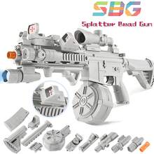 Juguetes para niños y adolescentes, AK pistola de juguete hidrogel, lanzadores de bolas de gel para niños,  pistolas de hidrogel grandes al aire libre, arma de hidrogel, sin bolas de hidrogel, regalos para niños y adolescentes, cumpleaños, el día de los tres reyes magos, regalos de navidad - Blanco y Negro - Ver 1