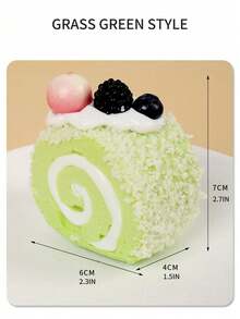 1pc Multi-Color PU Simulated Fruit Cream Cake, Sweet Style Cream Cake Model, Suitable For Dessert Shop Decoration, Display Cabinet Ornament, Photography Prop (Due To Different Manufacturing Processes, The Actual Product May Slightly Differ From The Picture, Which Is A Normal Phenomenon. Cautious Buyers Are Advised.) - Multicolor - View 8