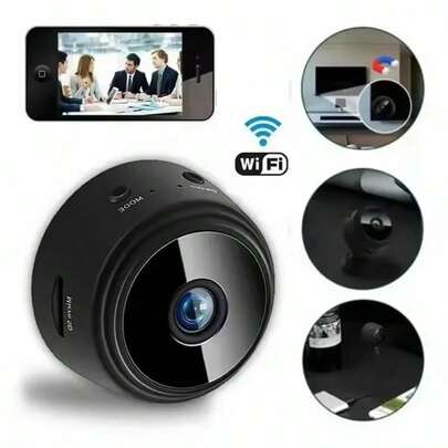 YAZAPE Mini Security Camera: Wireless WiFi Hidden Spy Cam With Night Vision & Motion Detection For Home/Office Monitoring