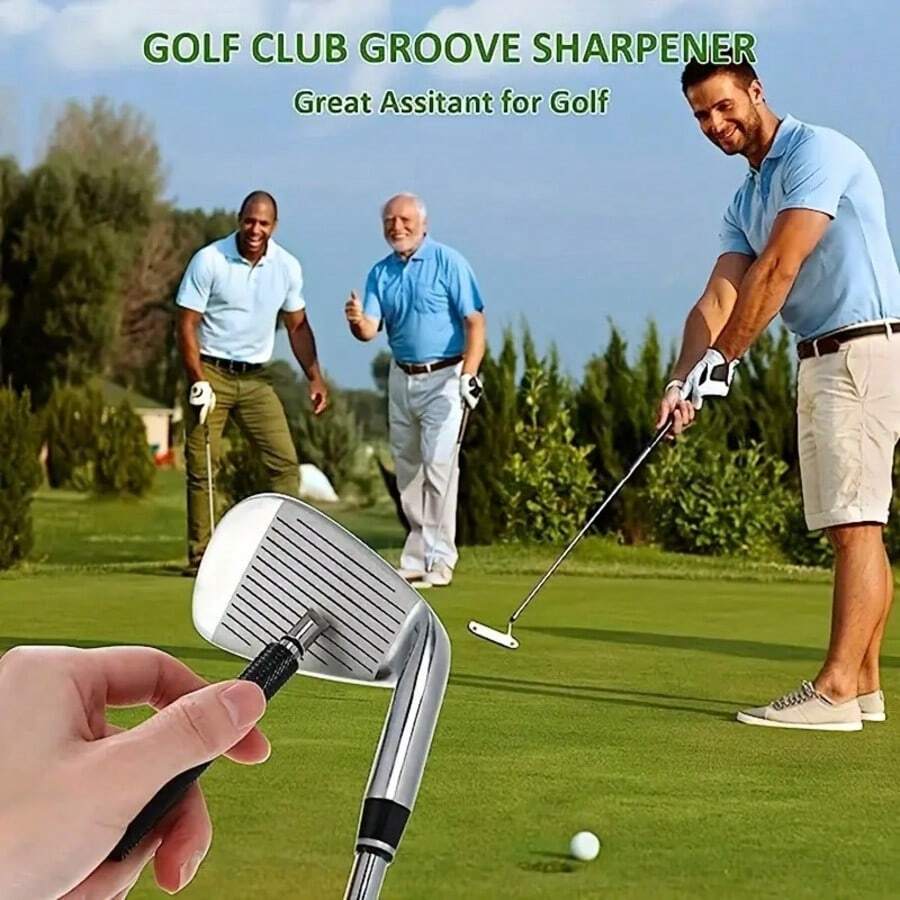 Golf Groove Sharpener - Generate Optimal Backspin For U And V Type Grooves, Improve Your Golf Game