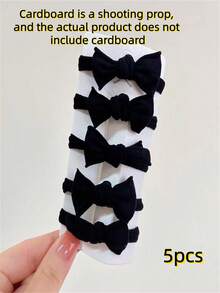 2/5/10pcs Women's High Elasticity Bow Tie Headband Seamless Headband High Elasticity No Damage Ponytail Braid Hair Rope Casual Fashion Suitable For Sports, Dating, Home Commuting Use ,Ponytail Holders ,Hair Elastics ,Hair Rubber Bands ,Scrunchies ,Elastic Hair Tie