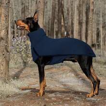 1pc Fashionable Dog Clothes, Solid Color Patchwork, Pet Dog Warm High Collar Patchwork Apparel, Suitable For Spring, Autumn And Winter - Multicolor - View 20