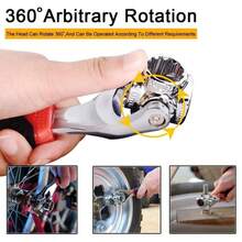 52 In 1 Socket Wrench Tool,Universal Wrench With Multifunction 360 Degree Rotating Head,Combination Wrench Set,Spanner Tool For Home And Car Repair. - [1-Đếm] - Xem 6