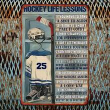 Hockey Life Lessons Metal Poster - Vintage Wall Art For Hockey Fans, Ideal Gift For Players & Fans, Retro Hockey Decor, Hockey Room Decor|Vintage Hockey Poster|Durable Metal Poster, Hockey Room Decor - 1個 - 查看 6