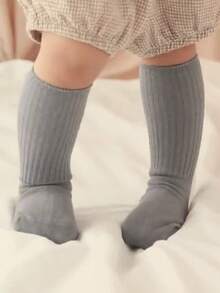 10双/5双/1双/批，适合0-5岁儿童穿着，适合女婴/男婴。秋冬款式。儿童（女婴）防滑胶点地板袜和及膝袜，柔软可爱。儿童圣诞袜，适合0至5岁新生儿，棕色可选。