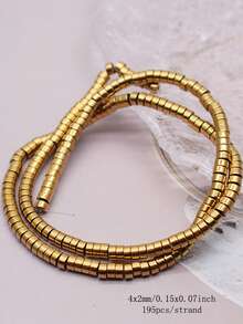 AAA+ 1strand Retention Color Various Shapes Gold Color Hematite Natural Stone Loose Spacer Beads For Jewelry Making Diy Bracelets - Golden Hematite - View 16