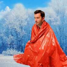 1 Stück Notfall-Schlafsack (3 Packungen) - Leichte Überlebensdecke für Outdoor-Notfälle - wasserdicht, winddicht und wärmereflektierender Biwaksack - kompakt und tragbar Campingausrüstung für Wandern, Trekking, Rucksackreisen und Überlebenssets - unerlässlich für Notfallvorsorge