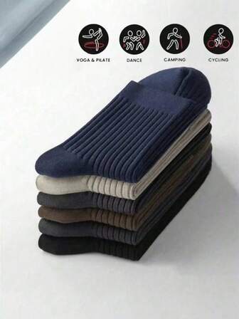 10/5/1 双随机条纹袜，男女通用休闲运动袜，四季皆宜