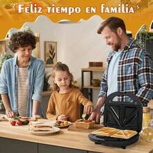 Máquina De Cocina 3 En 1 Para Waflera Donuts Y Sándwiches - Negro - Ver 8