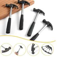 6.7" Mini Claw Hammer, Lightweight Alloy Steel Hammer With Rubber Handle, Suitable For Woodworking, Hanging Pictures And Crafts - Multicolor - View 6