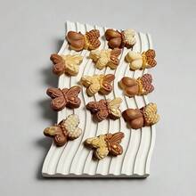 情人节蝴蝶巧克力硅胶模具，蝴蝶翻糖饼干模具，蝴蝶造型蛋糕装饰硅胶模具 - 半透明 - 查看 8