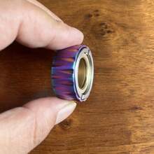 ADEdc 机械旋转环 第一代玩具 金属减压 EDC 装备 适合青少年和成人 青少年新奇陀螺 - 彩色 - 查看 16