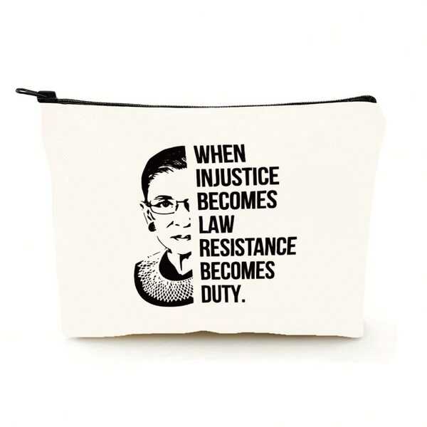 Kosmetyczka na Halloween "When Becomes Law", urocza torba podróżna, lekki organizer na kosmetyki, uniwersalny portfel na monety