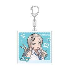 Llavero acrílico de la banda de chicas Cry Latest, con diseño de mano en señal de victoria, con las integrantes Nina, Subaru, Tomo y Momoka, llavero de anime lindo, accesorio para bolso y mochila, regalo coleccionable para fans de GBC