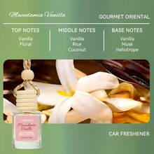 4 Bottles Car Air Hanging Fragrance Oil Diffuser, Car Air Freshener Diffuser For Essential Oils Scents Fragrance Aromatherapy Automobile Diffuser,17 Fragrances All Ages, Long-Lasting Fragrance Car Diffuser,Car Air Freshener,Christmas Gifts - Oải hương + Hoa nhài trắng + Hoa hồng + Vani Macadamia - Xem 5