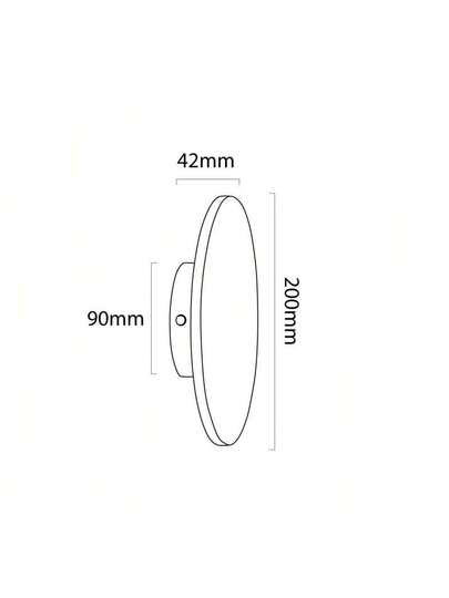 Alpinaluz 12W LED Wand Lamps, Ø20cm, Round Wood, Warm Indirect Verlichting Bedroom Kitchen view 8