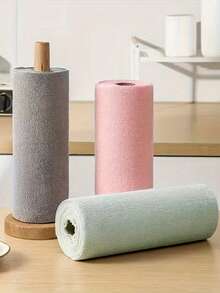 1 rolo com 20 peças, lenços umedecidos reutilizáveis, rolos de toalha de cozinha para uso doméstico, panos de prato, alternativas multifuncionais, adequados para sala de estar, quarto e cozinha.