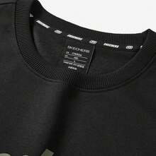 Skechers New Unisex Casual Sports Fashion Crew Neck Sweatshirt - Black - View 5