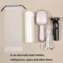 1 Piece Frosted Clear Plastic Reusable Drawstring Umbrella Storage Bag, Portable Umbrella Storage Case (Various Rope Colors, Portable Translucent Frosted Umbrella Bag With Waterproof Drawstring Closure, Foldable And Reusable Umbrella Bag