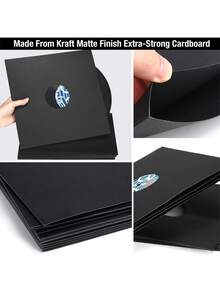 20pcs/10pcs/6pcs/1 pezzo Custodie per dischi in vinile, Copertine in carta per dischi in vinile, Custodie per copertine di album, Custodie per album bianche, Utilizzate per custodie interne ed esterne per dischi, Sacchetti in carta kraft per dischi in vinile + Sacchetti interni a doppio strato in film PO antistatici e antipolvere, Adatti per singoli dischi in vinile da 12 pollici. Materiale in carta kraft opaca, conferisce alla tua collezione di dischi una texture naturale, opacità discreta, non riflettente. - Multicolore - Visualizzare 9
