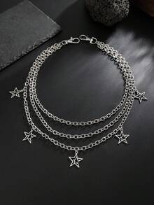 1pc Fashionable Punk Style Multi-Layer Pant Chain, Versatile Accessory Suitable For Men's Daily Wear, Creative Boyfriend Birthday Gift