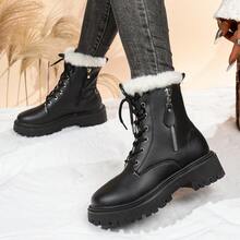 2025 Neuankömmling thermisch gefütterte modische rutschfeste Damen Stiefel bis zur Mitte des Wades