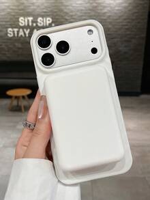 1800G 强磁纯白波浪 MagSafe 无线充电软 TPU 防震保护手机壳，兼容 11/12/13/14/15 Pro Max/16/16 Plus/16 Pro/16 Pro Max/17 Pro Max/17